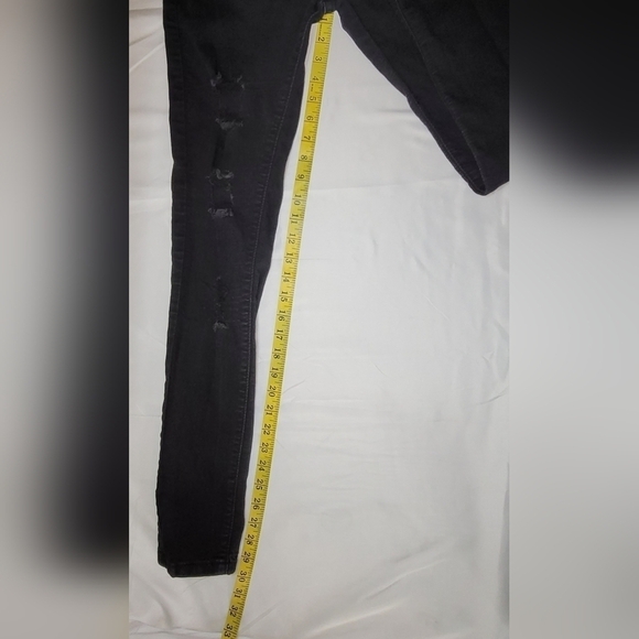Ci Sono Distressed Black Stretch Skinny Jeans Women's Size 1 (25) - Picture 11 of 12